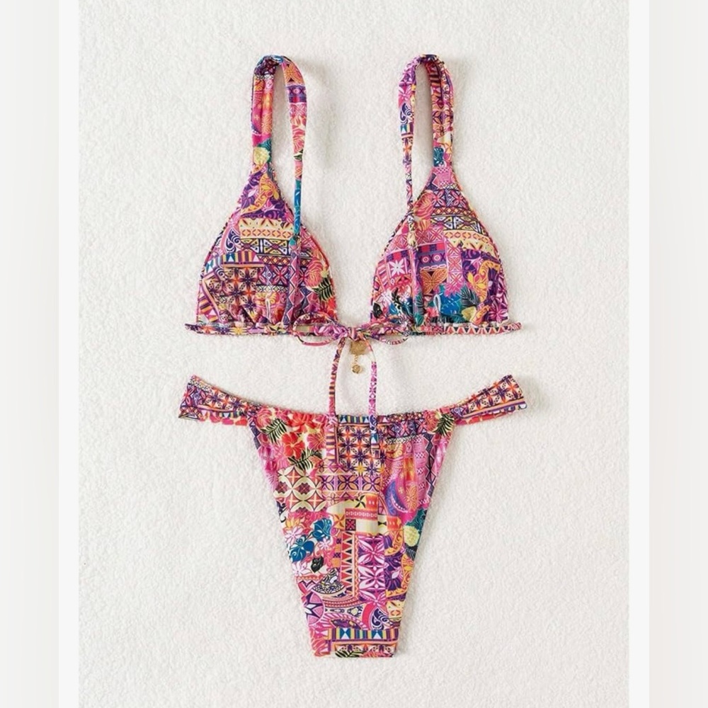 Colorful Patterned Bikini - Picture 2 of 5
